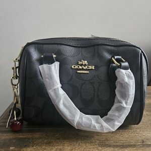 Coach Black Leather Handbag